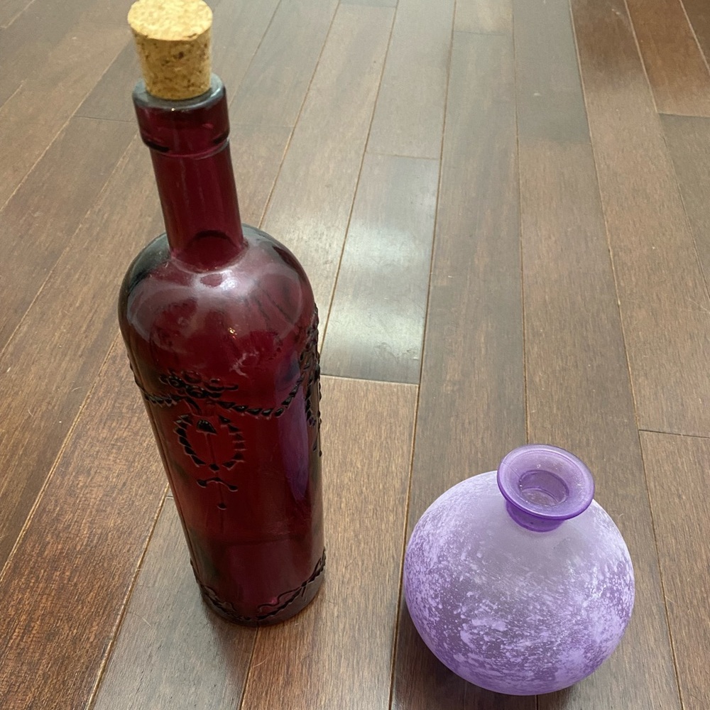 Purple vases